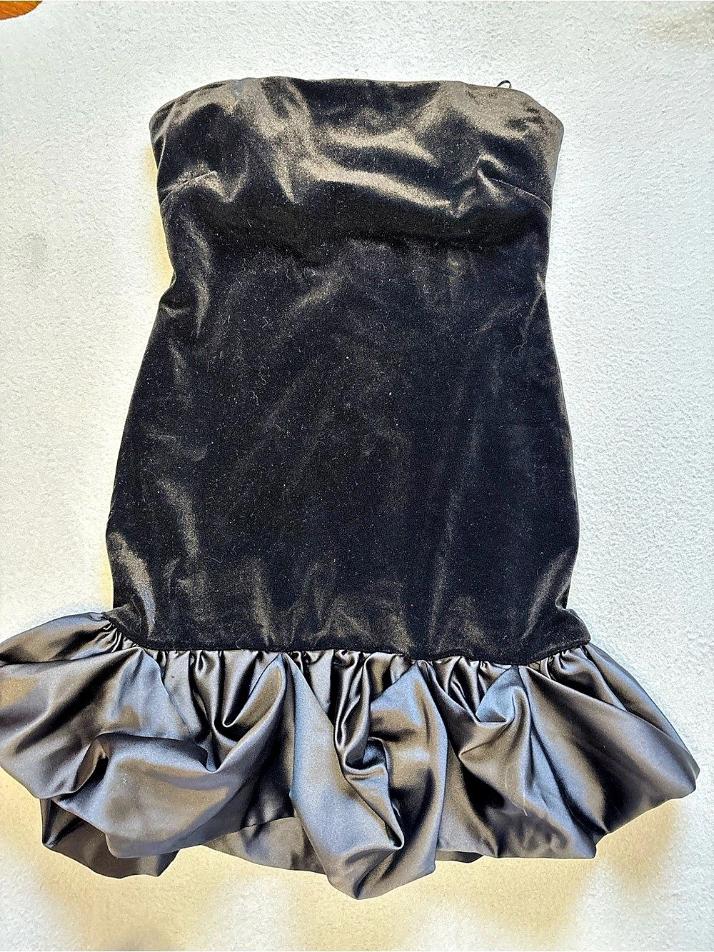 Zara Black Ruffle Mini Dress Size Medium